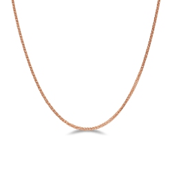 18k rose gold franco chain