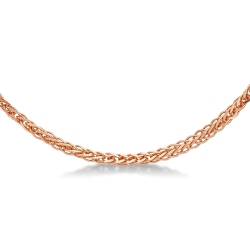 18k rose gold wheat chain link 2