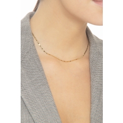 Collar en Oro Amarillo 18k con Eslabón Godronado 2 mm 2