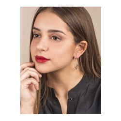 18k white gold hoop earrings with diamonds 2