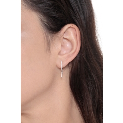 Colgante con letra I en oro blanco y diamantes 2