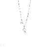Letter Q pendant with diamonds and a little solitaire  