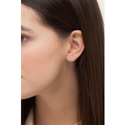 Einzelner Ohrstecker Diamant-Buchstabe L 2