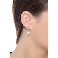 Pendentif en or blanc 18 carats avec perles et diamants 2