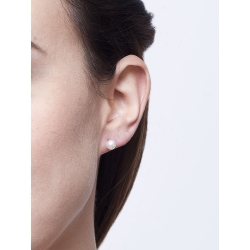 Pendientes a botón Oro 18k con perla 5,5 mm 2