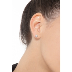 Pendientes en oro blanco 18k con diamantes CT 1.00 2