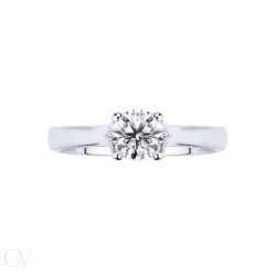 Solitaire setting four prong