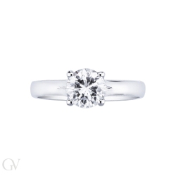 Solitaire setting four prong