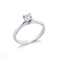 Solitaire setting in white gold 18k 2