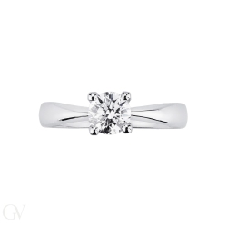 Solitaire setting four prongs