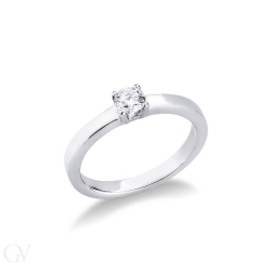 White gold 18k solitaire setting 2