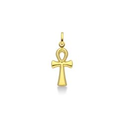 Colgante Cruz Ankh en oro amarillo de 18k