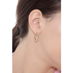Yellow gold 18k little hoop earrings  2