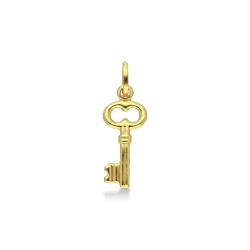 Key pendant in 18k yellow gold