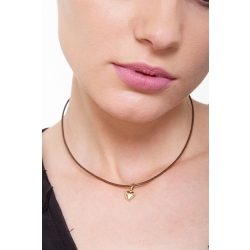 Colgante corazón en oro amarillo 18k 1 cm 2