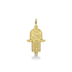 Colgante en oro amarillo 18k mano de Jamsa