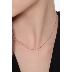 18k white gold venetian chain, 40 cm 2