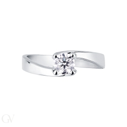 Four prong solitaire setting