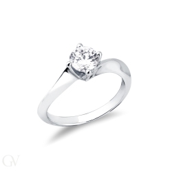 Monture solitaire Valentino en forme de losange 2