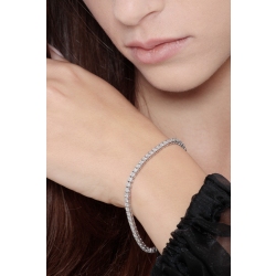 Bracelet tennis en or blanc 18k diamants 2