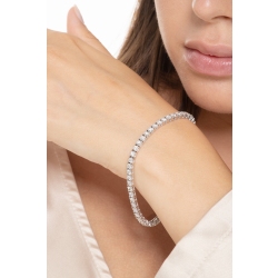 Tennis bracelet diamants or blanc 750 2