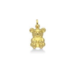 Bear pendant in 18k yellow gold