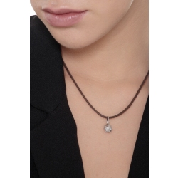 Pequeño colgante mariquita en oro blanco 18K 2