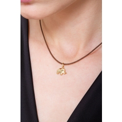 Pendentif animal éléphant en Or Jaune 18k 2