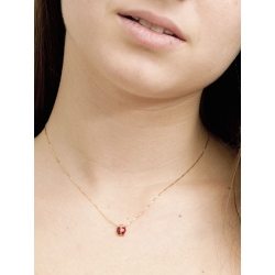 Enameled ladybug pendant 2