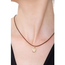 Médaille ange en or jaune 18k 2