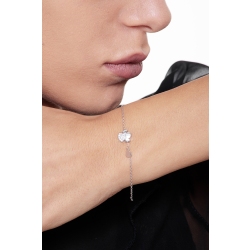 Armband Weißgold 750 Damen mit Engel und Herz  2