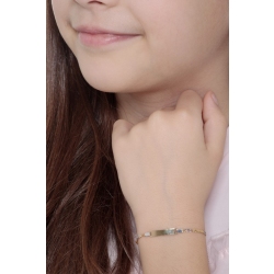 Bracciale in oro bianco e giallo 18k cm 14,5 2