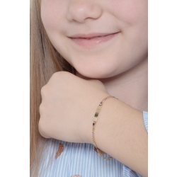 Baptism bracelet in 18k yellow and white gold  2