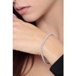 Riviere pulsera con diamantes en oro blanco 18 kilates  2