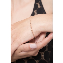 18k rose gold tennis bracelet with brown diamonds 2