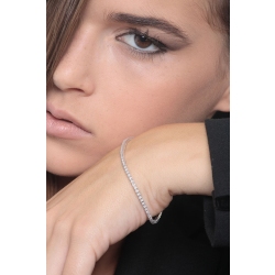 Riviere pulsera con diamantes en oro blanco 750 2