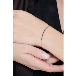 Weißgold Armband mit schwarzen Diamanten 2