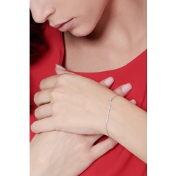 Cross bracelet with diamonds 2
