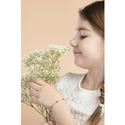 Pulsera en oro 18k y coralitos para niños 2