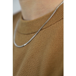 Cadena para hombre en oro blanco con eslabones 2