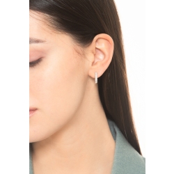 Square Diamond Earrings 750 White Gold 2