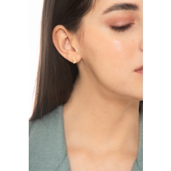 Pendientes con gatito en oro amarillo 18k 2