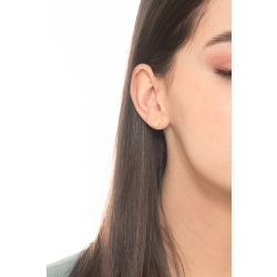 18k yellow gold earrings with glossy dogs 2