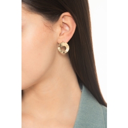 Gelbgold 750 ausgefallene Creolen  2