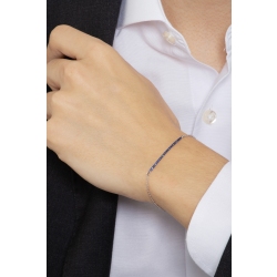 White gold 18k bracelet with blue sapphires 2