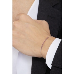 Bracciale in oro bianco 18k con barretta in rubini, Uomo 2