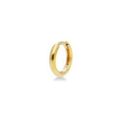 Pendiente individual para hombre en oro amarillo de 18k