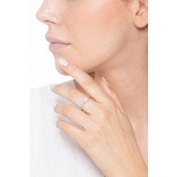 Bague diamant taille cœur 0,70 ct GIA en or blanc 18k 2