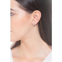 18k white gold trilogy earring with diamonds 2