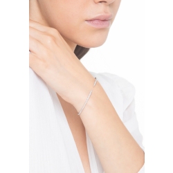 Bracelet semi-rigide en or blanc 18 carats avec des diamants 2